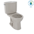 TOTO CST453CEFG#03 Drake Ii Two-Piece Round 1.28 Gpf Universal Height Toilet With Cefiontect - Bone