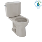 TOTO CST453CEFG#03 Drake Ii Two-Piece Round 1.28 Gpf Universal Height Toilet With Cefiontect - Bone