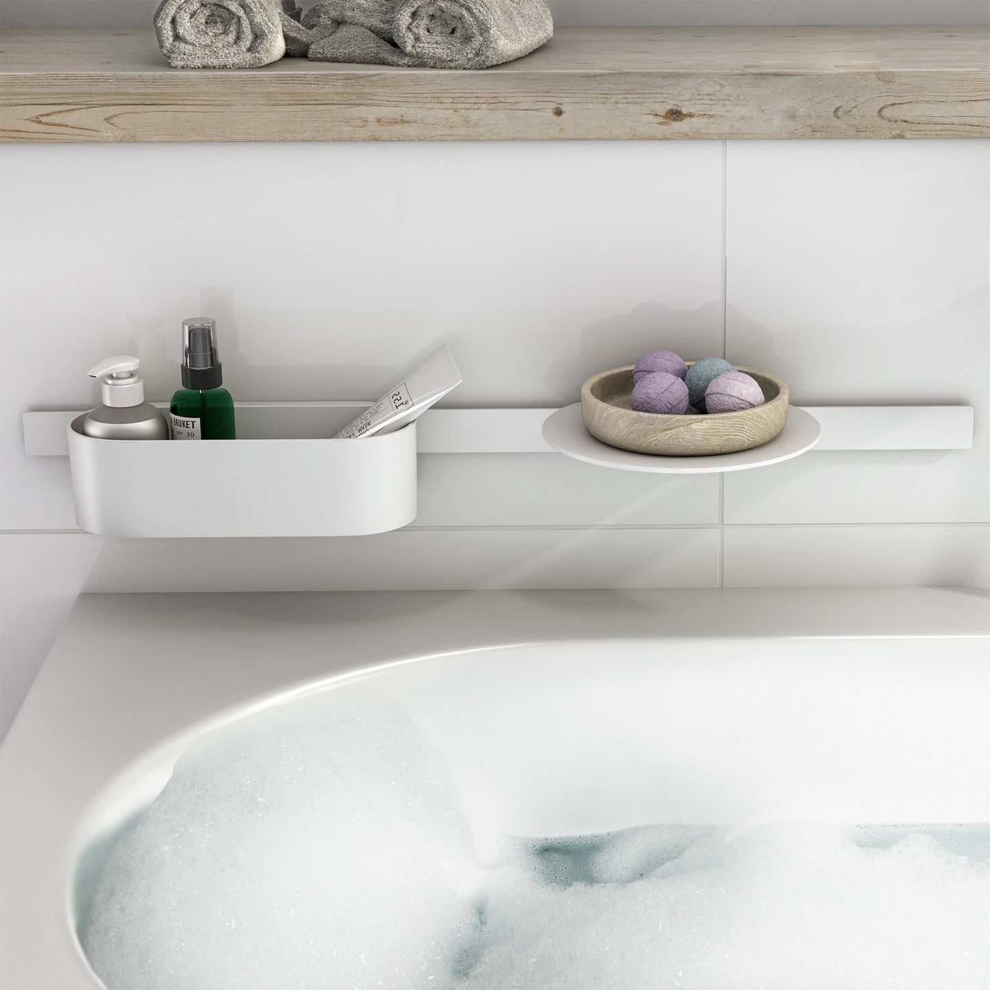 HANSGROHE 27912700 WallStoris Storage Basket- Deep - Matte White