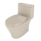 TOTO MS642124CEFG#03 Nexus One-Piece Elongated 1.28 Gpf Universal Height Toilet With Cefiontect And Ss124 Softclose Seat - Bone