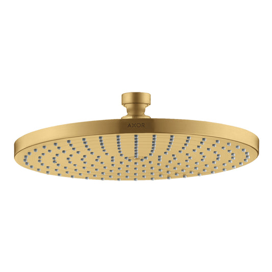 AXOR 26071251 Starck Showerhead 240 1-Jet, 1.75 GPM - Brushed Gold Optic