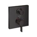 HANSGROHE 15714671 Ecostat Square Thermostatic Trim with Volume Control and Diverter - Matte Black