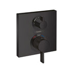 HANSGROHE 15714671 Ecostat Square Thermostatic Trim with Volume Control and Diverter - Matte Black