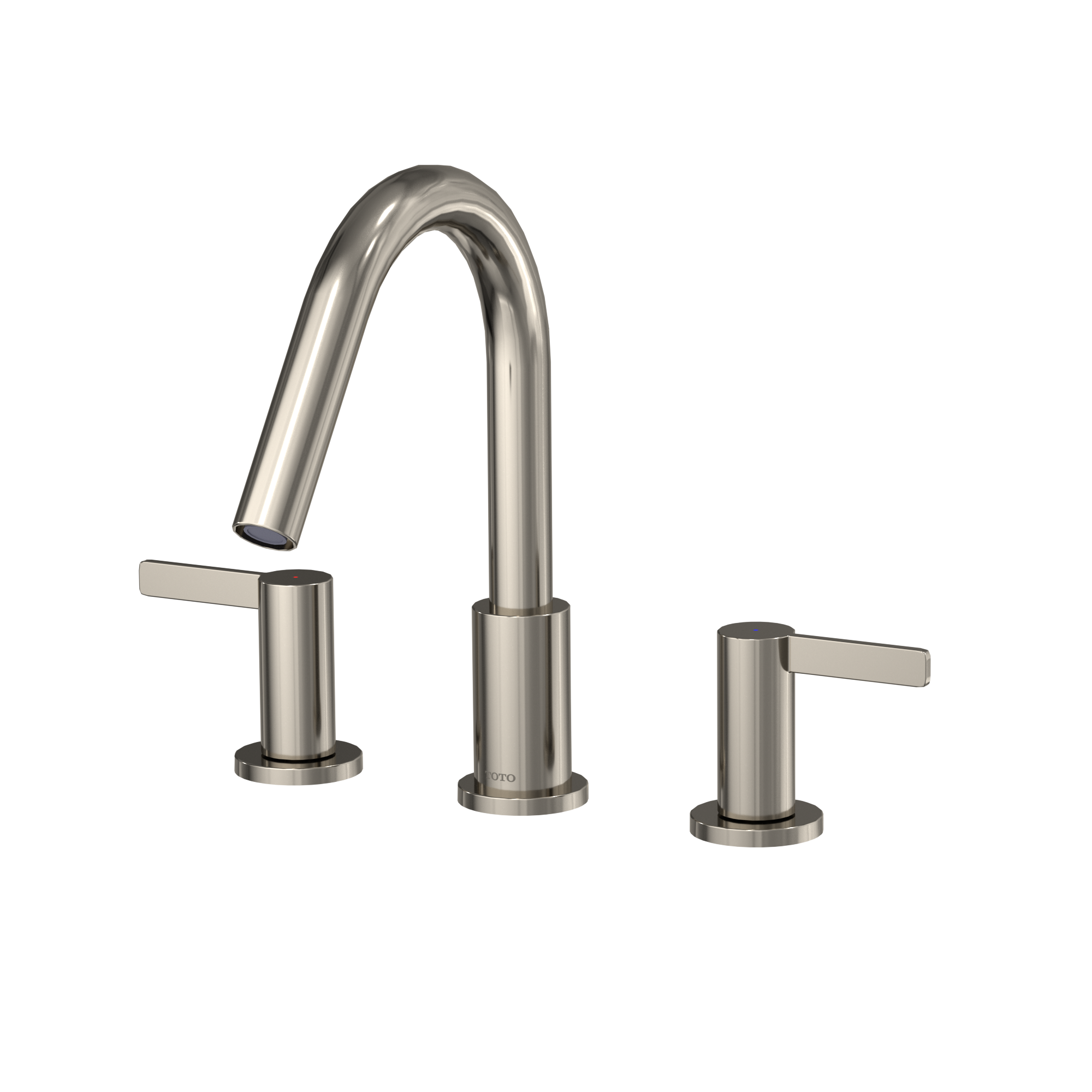 TOTO TBG11201UA#PN Gf Two Lever Handle Deck-Mount Roman Tub Filler Trim - Polished Nickel