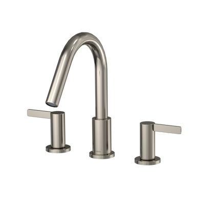 TOTO TBG11201UA#PN Gf Two Lever Handle Deck-Mount Roman Tub Filler Trim - Polished Nickel