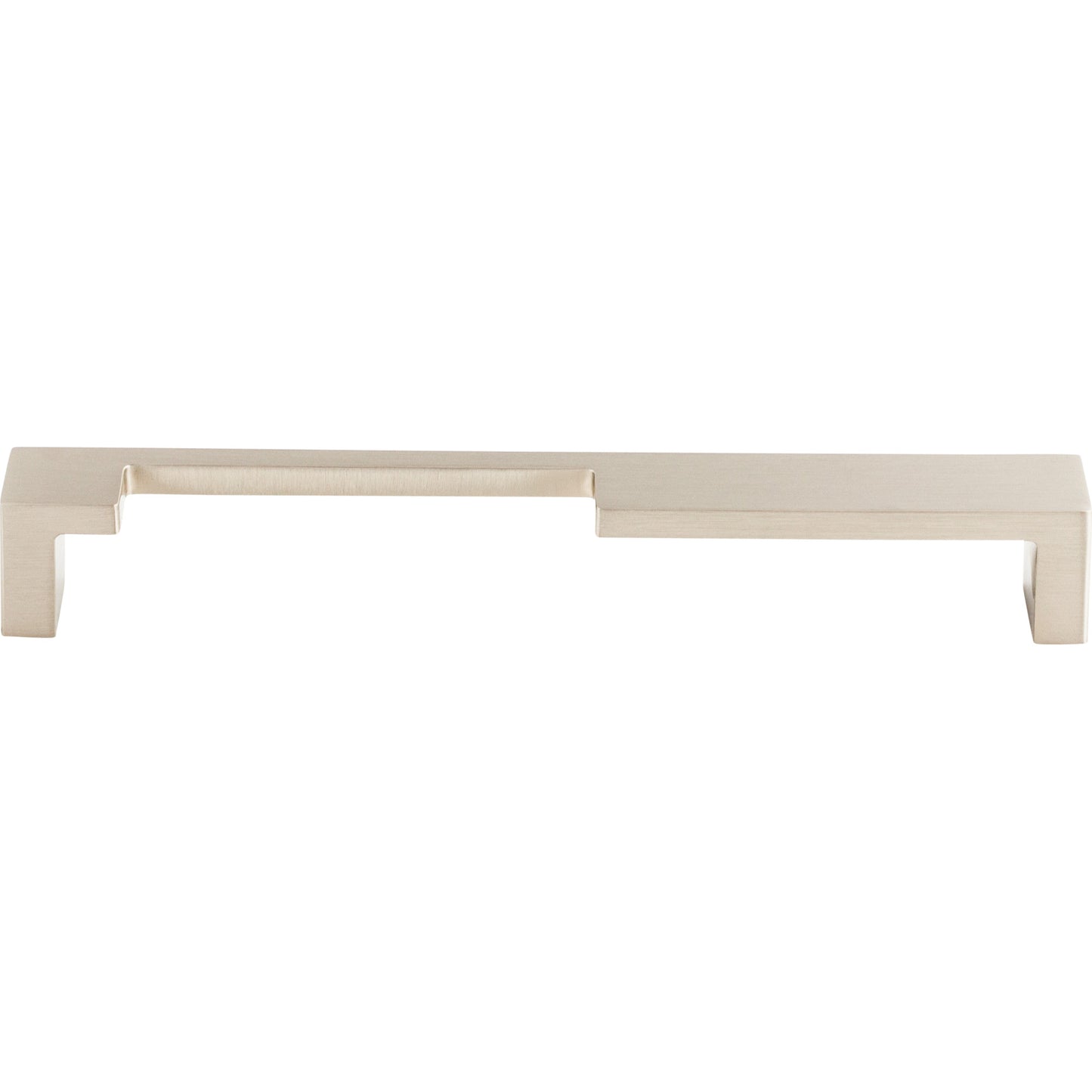 TOP KNOBS TK257BSN Modern Metro Notch Pull A 7" Center to Center Bar Pull - Brushed Satin Nickel