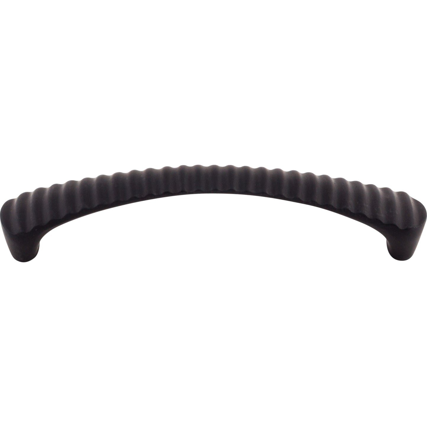 TOP KNOBS M1135 Grooved 5 1/16" Center to Center Bar Pull , Flat Black