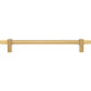 JEFFREY ALEXANDER 698-12BG Larkin Knurled Ends 12" Center-to-Center Appliance Pull - Brushed Gold