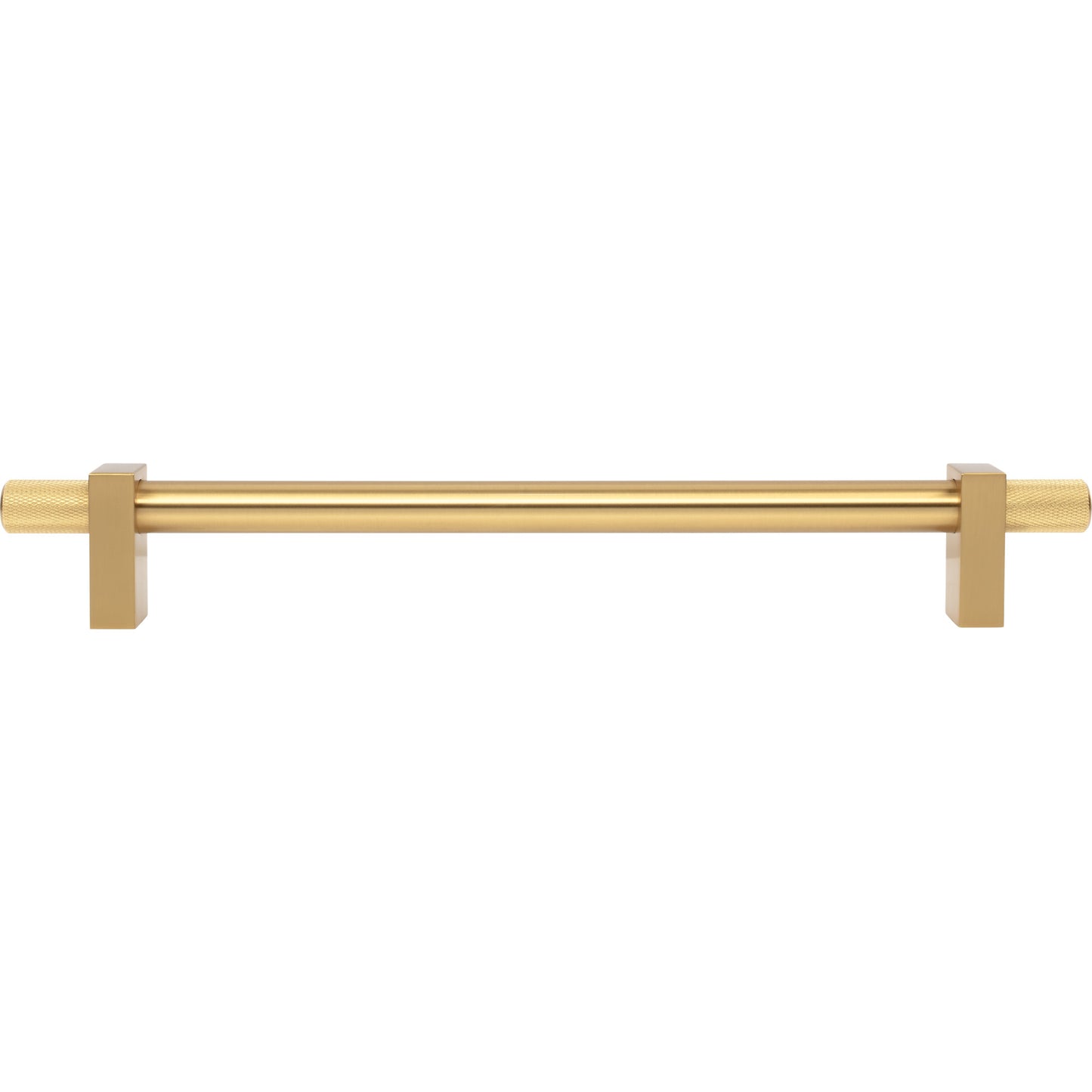 JEFFREY ALEXANDER 698-12BG Larkin Knurled Ends 12" Center-to-Center Appliance Pull - Brushed Gold