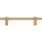 JEFFREY ALEXANDER 698-128SBZ Larkin Knurled Ends 128 mm Center-to-Center Bar Pull - Satin Bronze