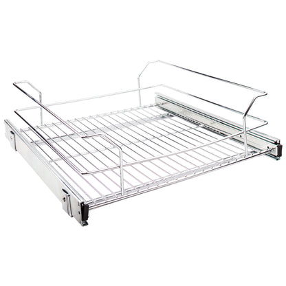 HARDWARE RESOURCES MBPO21-R 18" Metal Pullout Basket - Polished Chrome