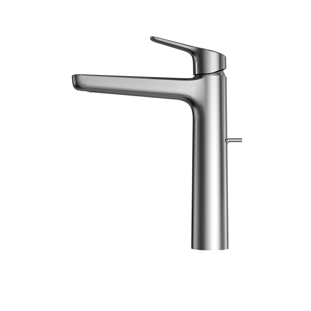 TOTO TLG03305U#CP Gs Series 1.2 Gpm Single Handle Bathroom Faucet For Vessel Sink With Comfort Glide Technology And Drain Assembly - Polished Chrome