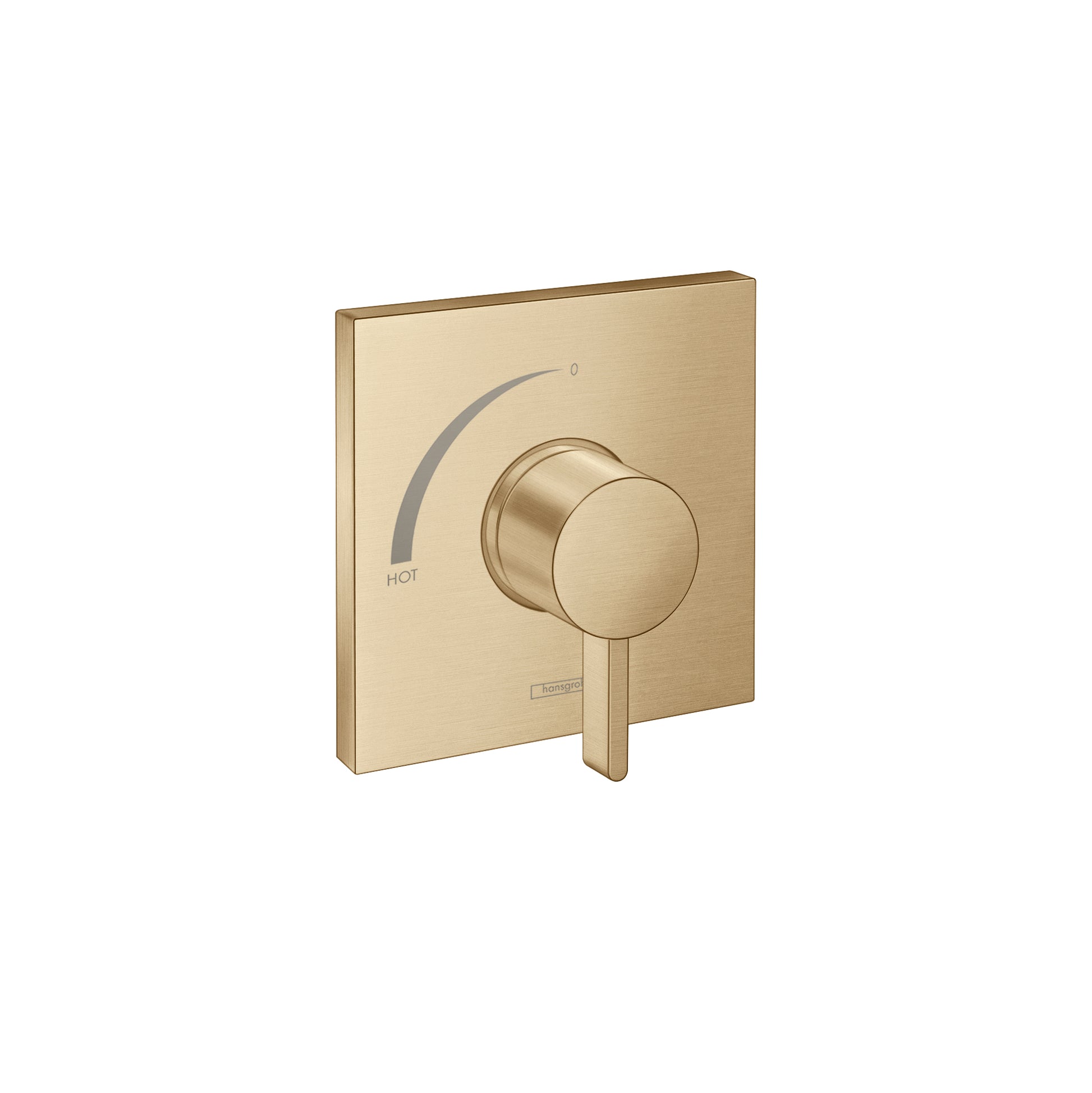 HANSGROHE 15724251 Ecostat Square Pressure Balance Trim in Brushed Gold Optic