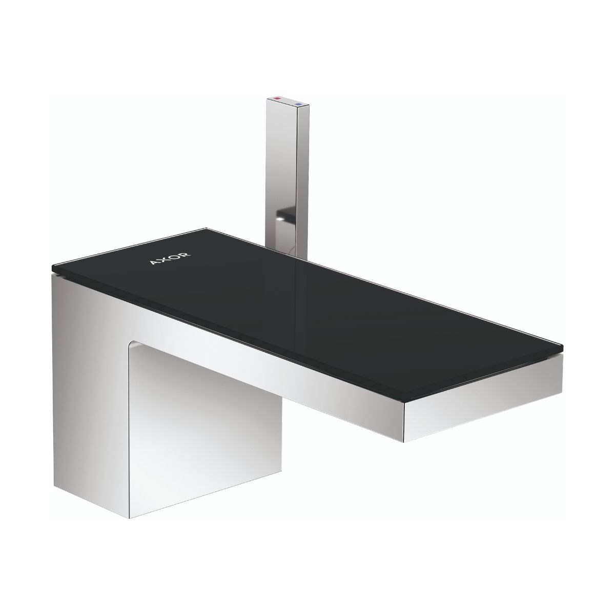 AXOR 47010601 MyEdition Single-Hole Faucet 70, 1.2 GPM - Chrome / Black Glass