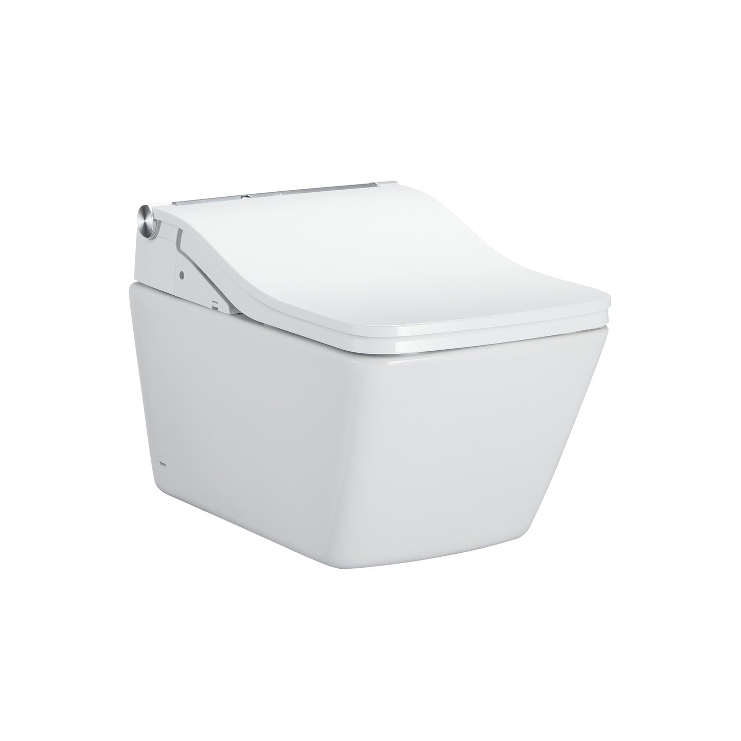 TOTO CWT4494549CMFGA#MS WASHLET+ SP Wall-Hung Square-Shape Toilet with SW Bidet Seat and DuoFit In-Wall 1.28 and 0.9 GPF Dual-Flush Tank System , Cotton White