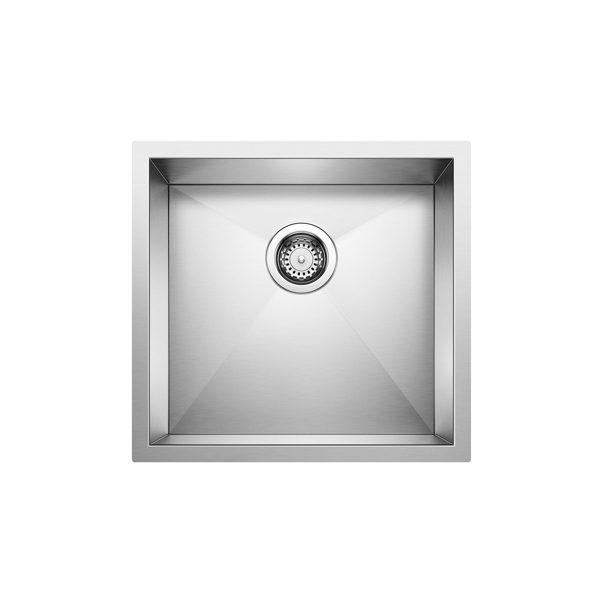 BLANCO 516209 Precision Precision R0 19" Single Bowl Undermount Stainless Steel Kitchen Sink in Satin Polish