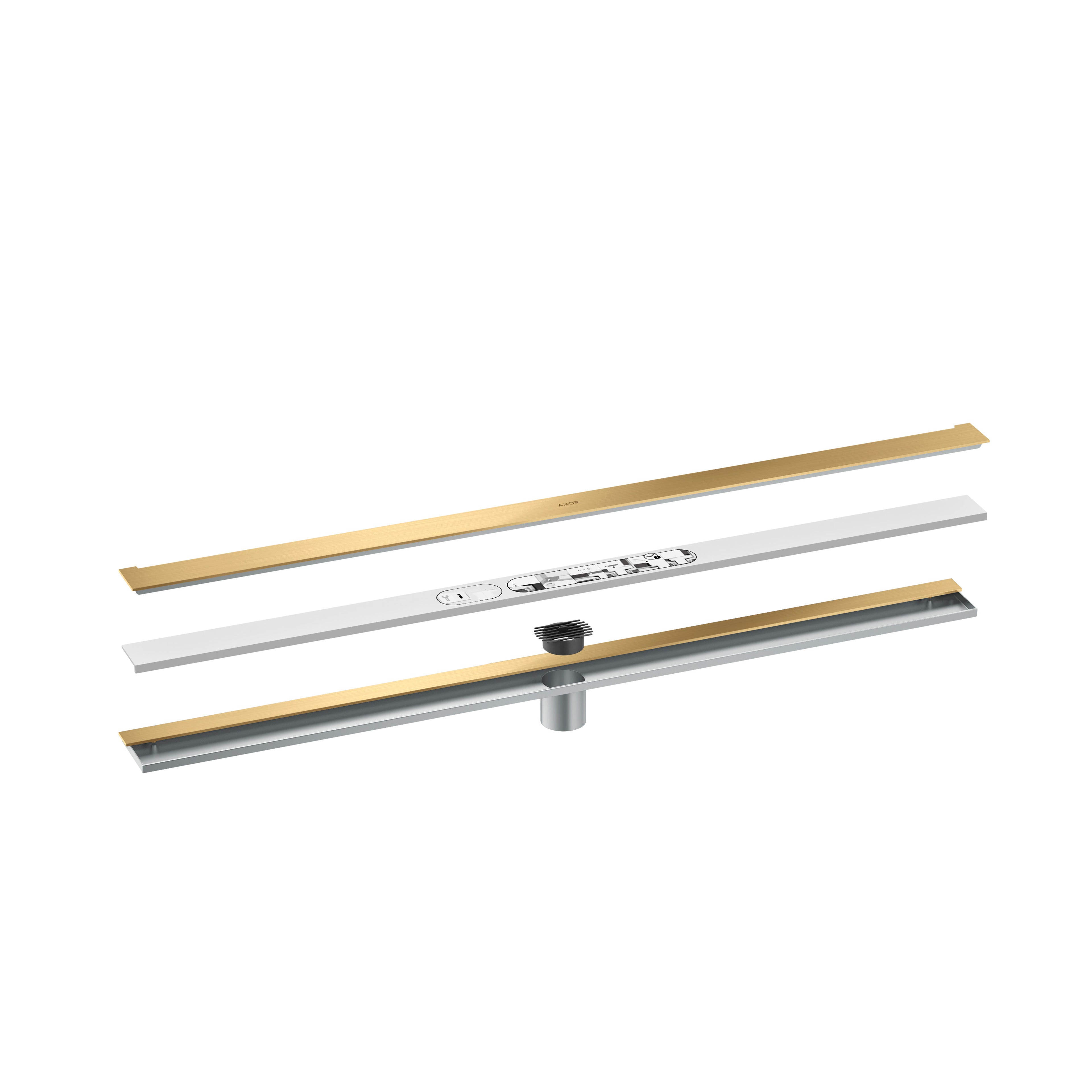 AXOR 42528251 Drains Wall Installation 39 3/8" - Brushed Gold Optic
