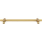 JEFFREY ALEXANDER 698-12BG Larkin Knurled Ends 12" Center-to-Center Appliance Pull - Brushed Gold