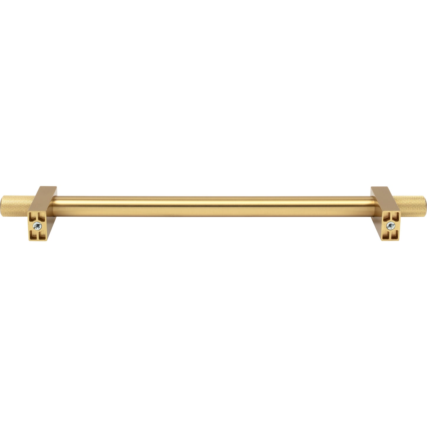 JEFFREY ALEXANDER 698-12BG Larkin Knurled Ends 12" Center-to-Center Appliance Pull - Brushed Gold