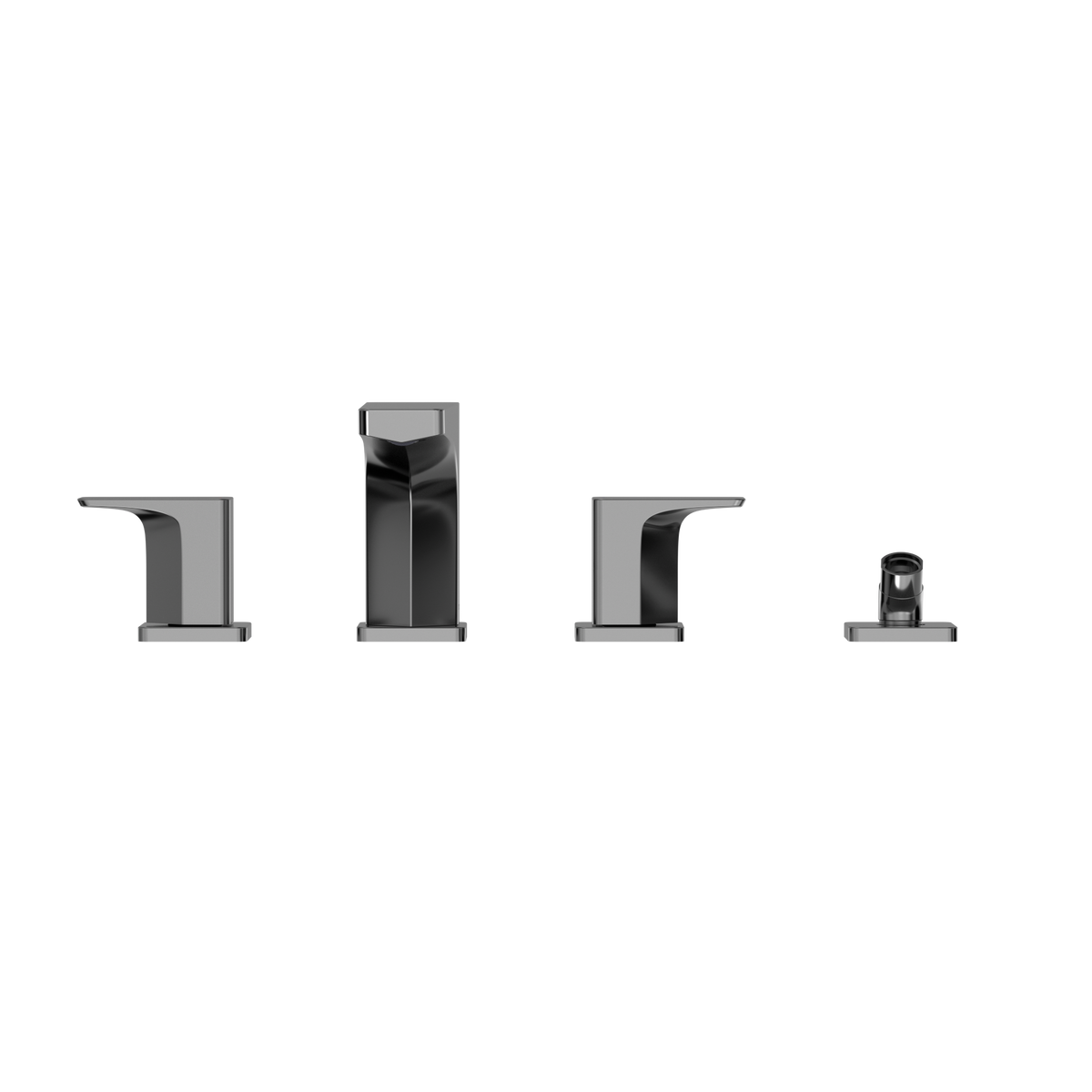 TOTO TBG07202U#CP Ge Two-Handle Deck-Mount Roman Tub Filler Trim With Handshower - Polished Chrome