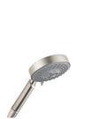 HANSGROHE 28504821 Raindance S Handshower 100 3-Jet, 2.5 GPM - Brushed Nickel