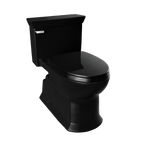 TOTO MS964124CEF#51 Soiree One Piece Elongated 1.28 Gpf Universal Height Skirted Toilet - Ebony