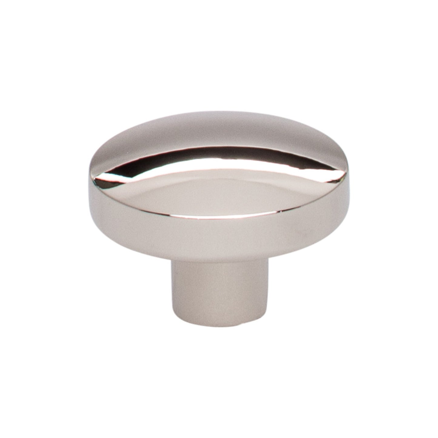 TOP KNOBS TK910PN Hillmont 1 3/8" Length Oval Knob - Polished Nickel