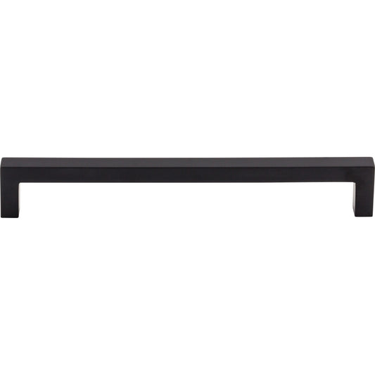 TOP KNOBS M2137 Square Bar 7 9/16" Center to Center Bar Pull - Flat Black