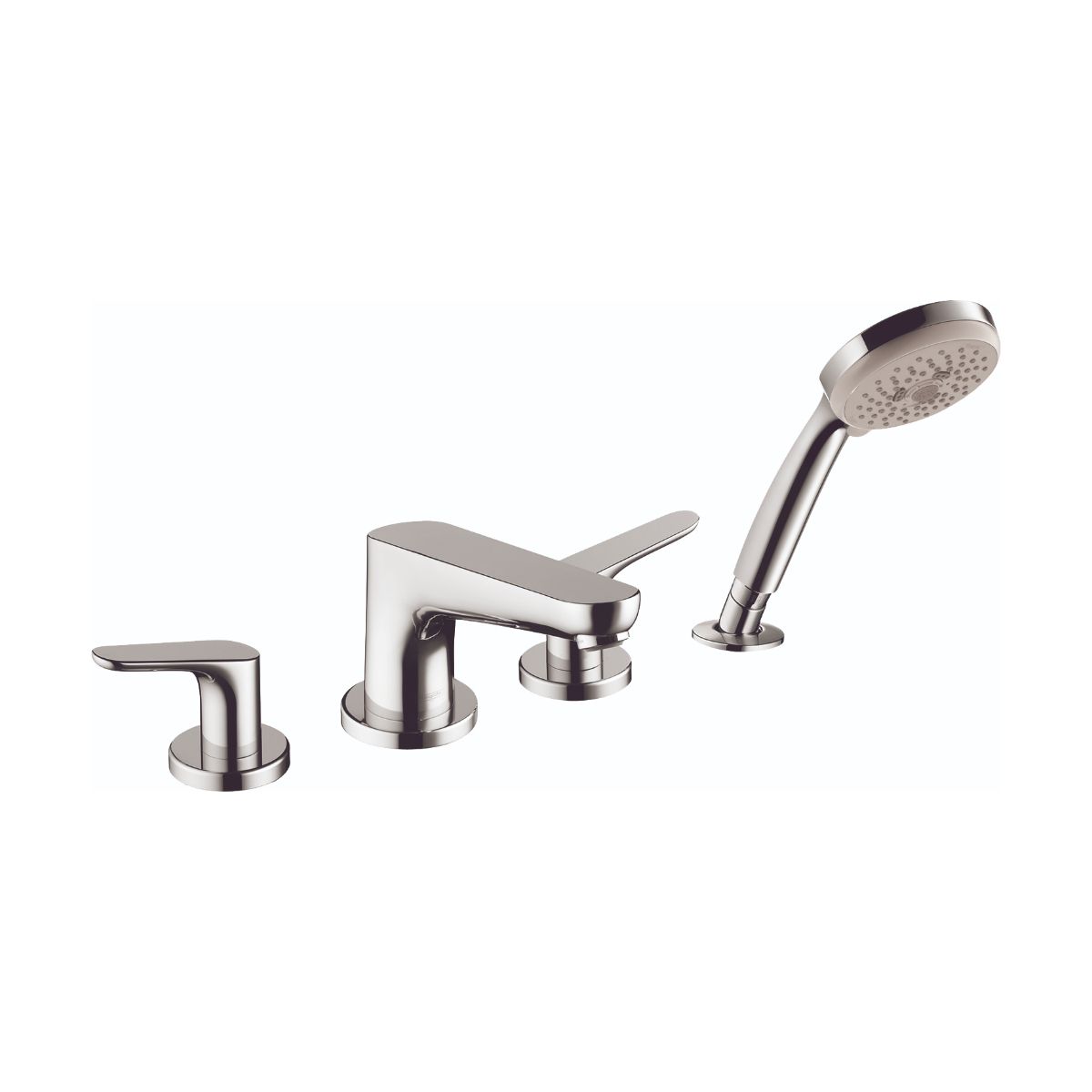 HANSGROHE 04766000 Focus 4-Hole Roman Tub Set Trim with 1.8 GPM Handshower - Chrome