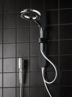 MOEN N207C0BLC Spa Shower Two-Function 7.9"  with Handshower - Matte Black/Chrome