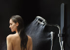 MOEN N207C0BLC Spa Shower Two-Function 7.9"  with Handshower - Matte Black/Chrome