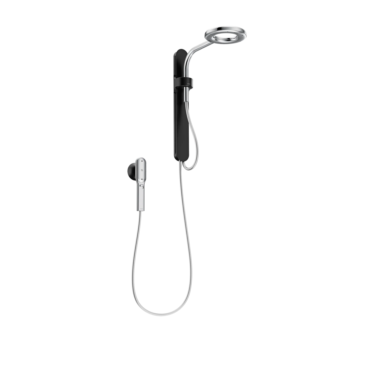 MOEN N207C0BLC Spa Shower Two-Function 7.9"  with Handshower - Matte Black/Chrome