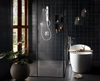 MOEN N207C0CH Spa Shower Two-Function 7.9" Diameter Spray Head Standard with Handshower - Chrome/White