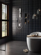 MOEN N207C0CH Spa Shower Two-Function 7.9" Diameter Spray Head Standard with Handshower - Chrome/White