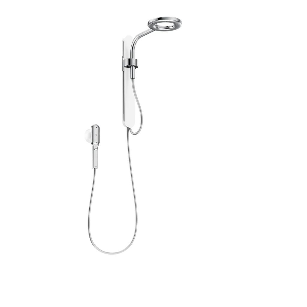 MOEN N207C0CH Spa Shower Two-Function 7.9" Diameter Spray Head Standard with Handshower - Chrome/White