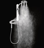 MOEN N207C0CH Spa Shower Two-Function 7.9" Diameter Spray Head Standard with Handshower - Chrome/White