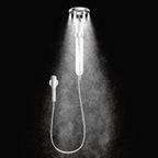 MOEN N207C0CH Spa Shower Two-Function 7.9" Diameter Spray Head Standard with Handshower - Chrome/White