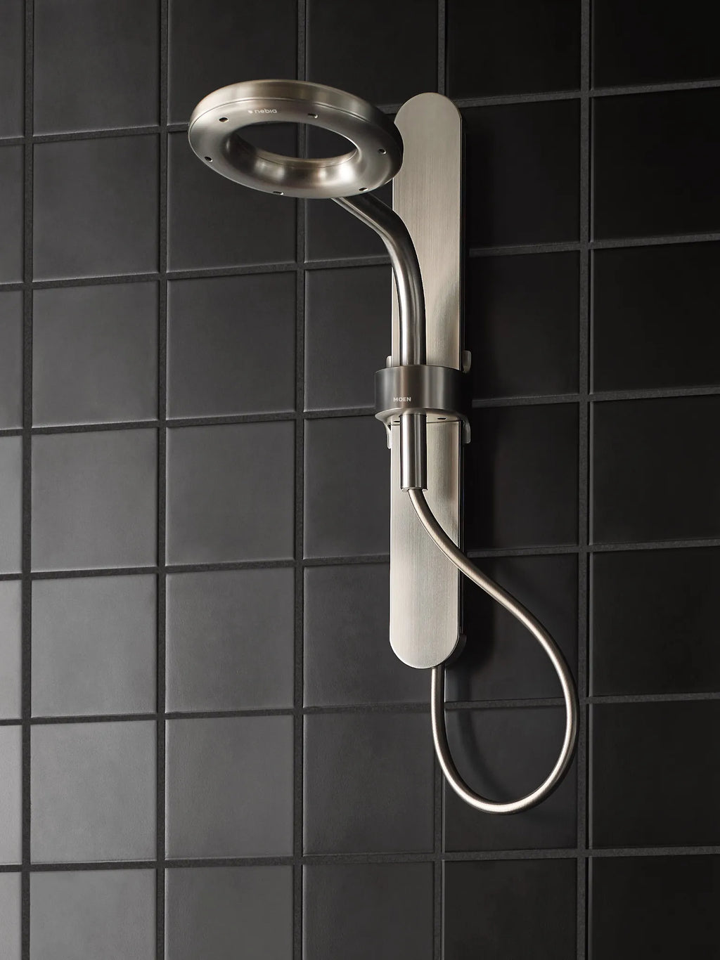 MOEN N207C0SRN Spa Shower Two-Function 7.9" Diameter Spray Head Standard with Handshower - Spot Resist Brushed Nickel