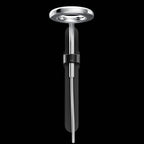 MOEN N207R0BLC Spa Shower One-Function 7.9" Diameter Spray Head Rainshower - Matte Black/Chrome