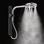 MOEN N207R0BLC Spa Shower One-Function 7.9" Diameter Spray Head Rainshower - Matte Black/Chrome
