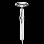 MOEN N207R0CH Spa Shower One-Function 7.9" Diameter Spray Head Rainshower - Chrome/White