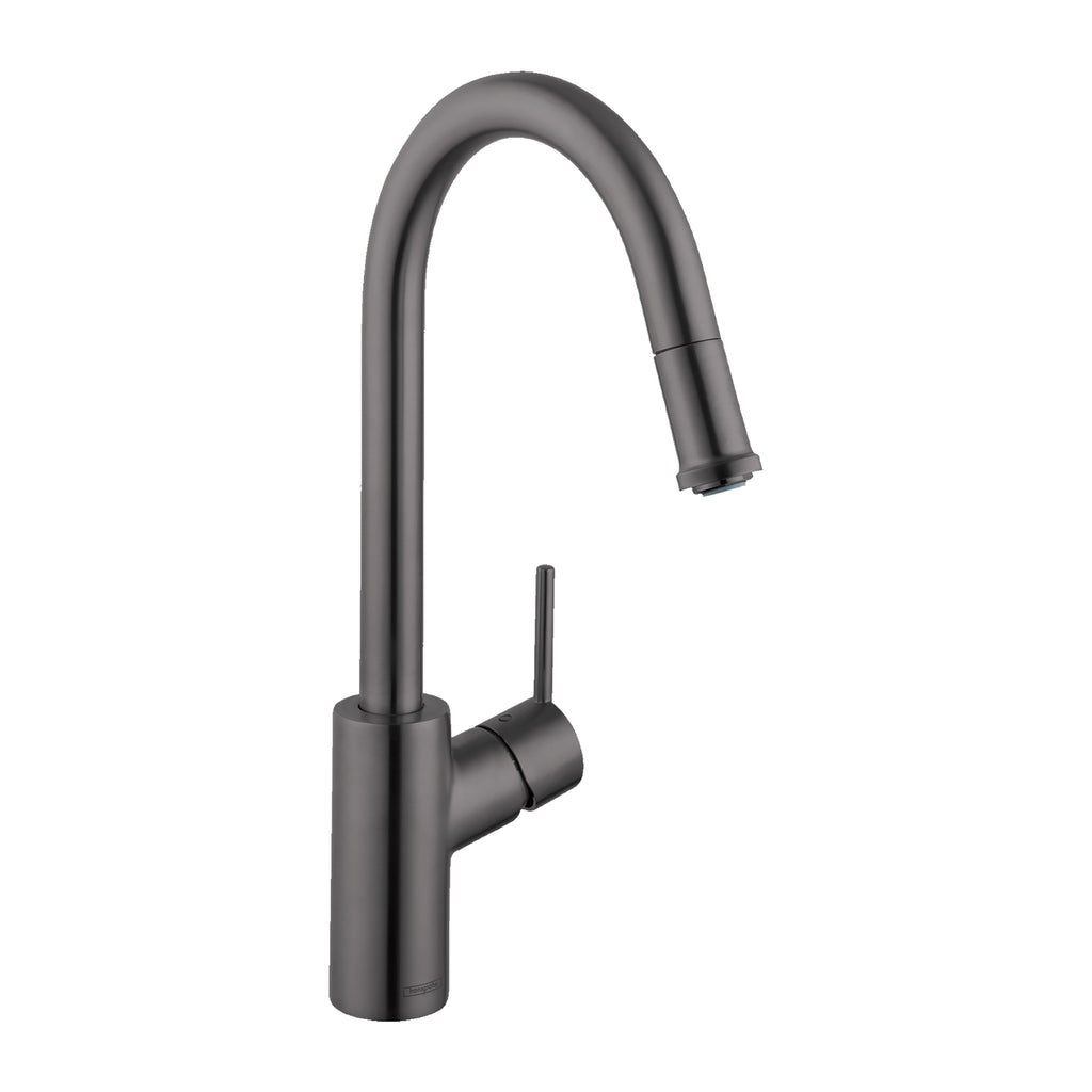 HANSGROHE 14872341 Talis S² HighArc Kitchen Faucet, 1-Spray Pull-Down, 1.75 GPM - Brushed Black Chrome