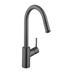 HANSGROHE 14872341 Talis S² HighArc Kitchen Faucet, 1-Spray Pull-Down, 1.75 GPM - Brushed Black Chrome