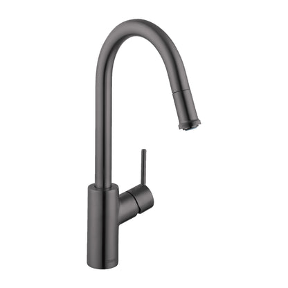 HANSGROHE 14872341 Talis S² HighArc Kitchen Faucet, 1-Spray Pull-Down, 1.75 GPM - Brushed Black Chrome