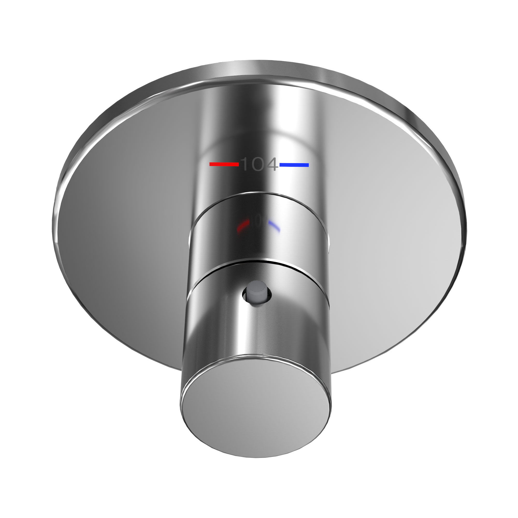 TOTO TBV01406U#CP Round Thermostatic Mixing Valve Shower Trim - Polished Chrome