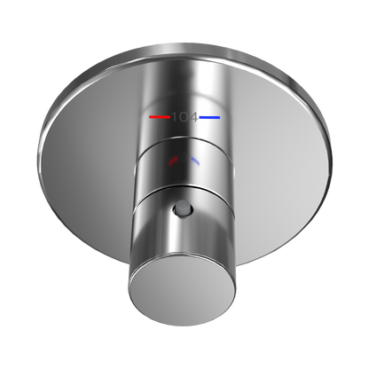 TOTO TBV01406U#CP Round Thermostatic Mixing Valve Shower Trim - Polished Chrome