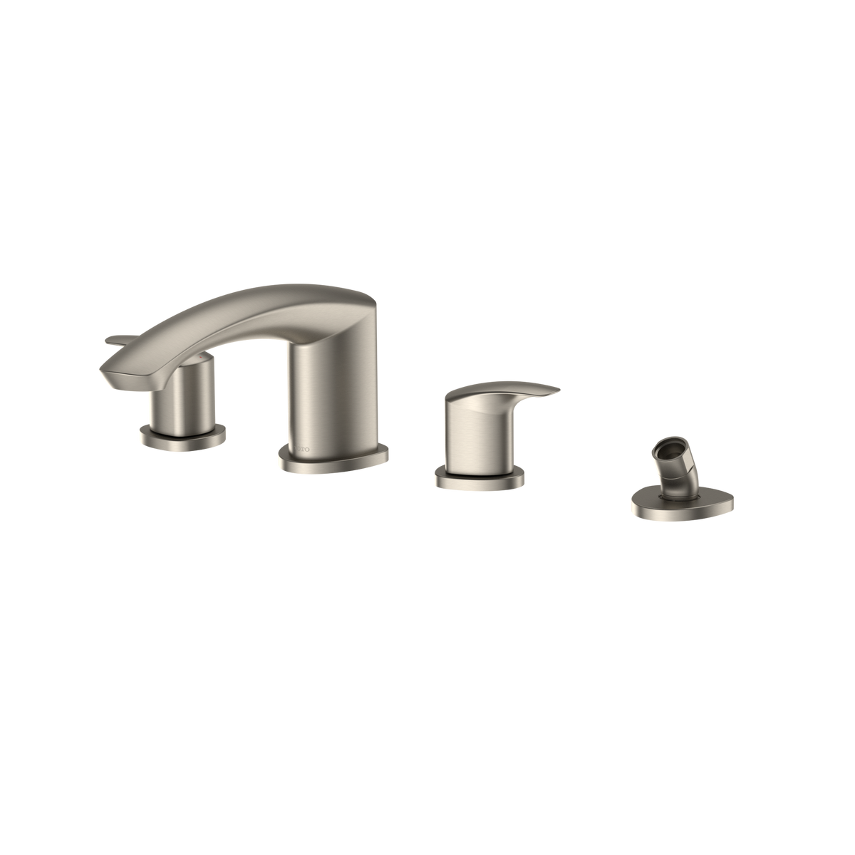 TOTO TBG09202U#BN Gm Two-Handle Deck-Mount Roman Tub Filler Trim With Handshower - Brushed Nickel
