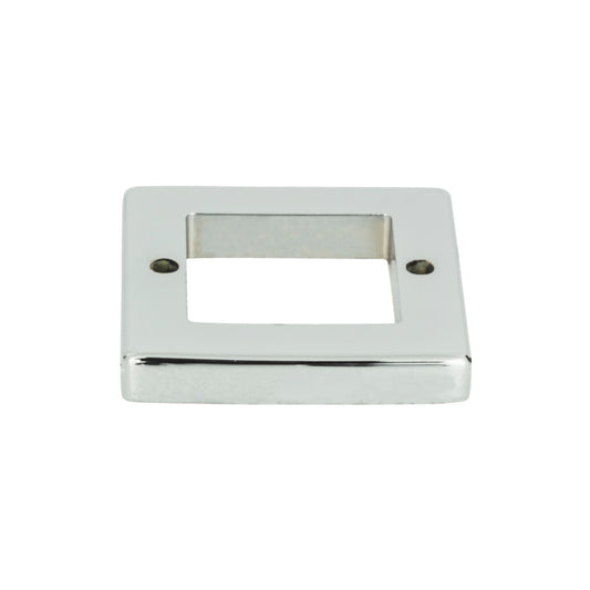 ATLAS 392-CH Tableau Square Pull Backplate , Polished Chrome