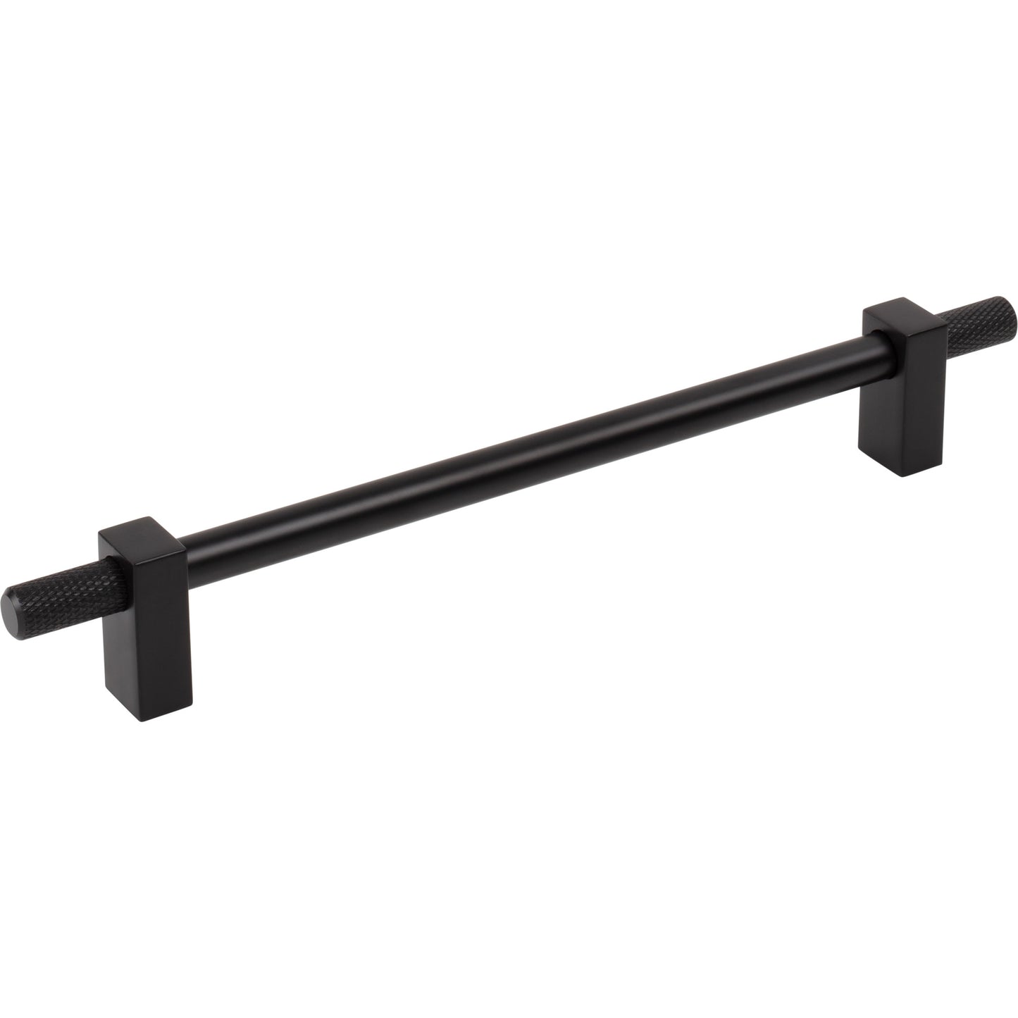 JEFFREY ALEXANDER 698-192MB Larkin Knurled Ends 192 mm Center-to-Center Bar Pull - Matte Black