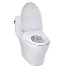 TOTO MW6424726CEFGA#01 Washlet+ Nexus One-Piece Elongated 1.28 Gpf Toilet With Auto Flush S7 Contemporary Bidet Seat - Cotton White